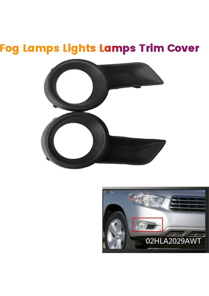 Çift Ön Tampon Sis Lambası Işıkları Lamba Trim Kapağı Toyota Highlander 2009-2015 81482-0E020 81481-0E020 (Yurt Dışından) fiyatları