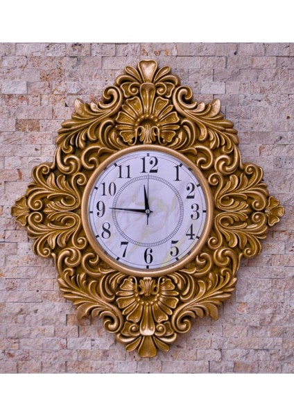 Dekoratif Avangard Duvar Saati Altın Eskitme Rengi modelleri