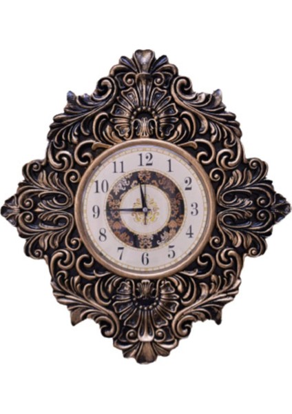Dekoratif Avangard Duvar Saati Altın Eskitme Rengi indirimleri