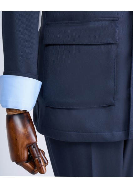 Italyan Stil Erkek Ceket Pantolon Spor Takım Elbise Lacivert T13228 indirimleri