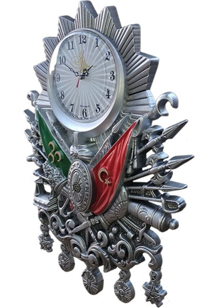 Osmanlı Devlet Arması Duvar Saati ( Gümüş Rengi ) modelleri