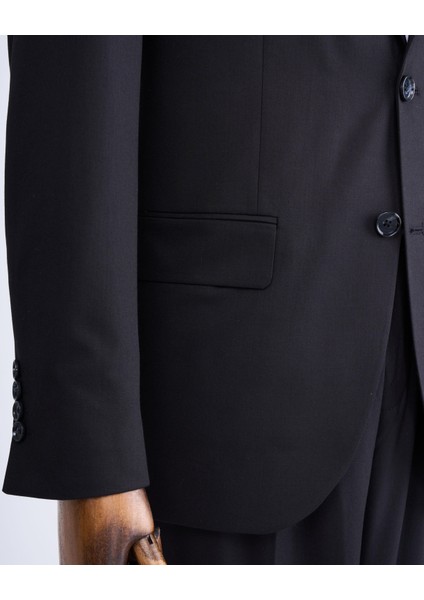 REGULAR FİT CEKET PANTALON TAKIM ELBİSE SİYAH T13543 fırsatları
