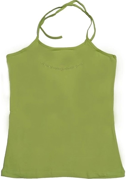 Boyundan Bağlamalı Taş Işlemeli Atlet