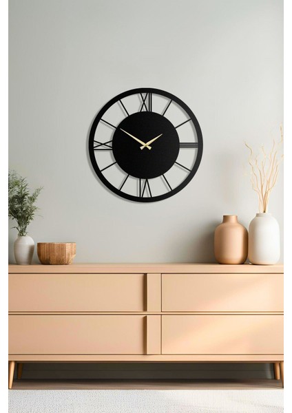 Eternal Metal Duvar Saati, Modern Duvar Saati, Ev Ofis Dekorasyon, Roma Sessiz Saat, 49X49 cm fırsatları