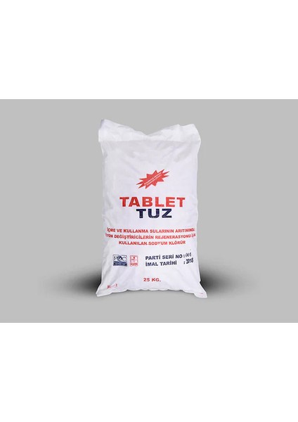 Su Arıtma ve Yumuşatma Cihazı Iyotsuz Tablet Kaya Tuzu 25 kg