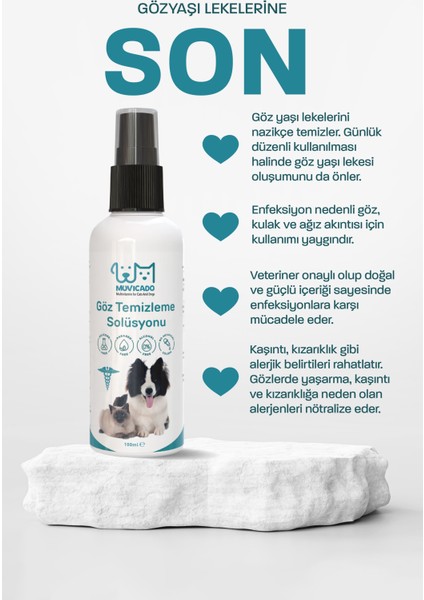 Kedi Köpek Göz Kulak Ağız Bakım Solüsyonu Yüz Deri Temizleme Hijyen Spreyi 100 Ml fiyatları