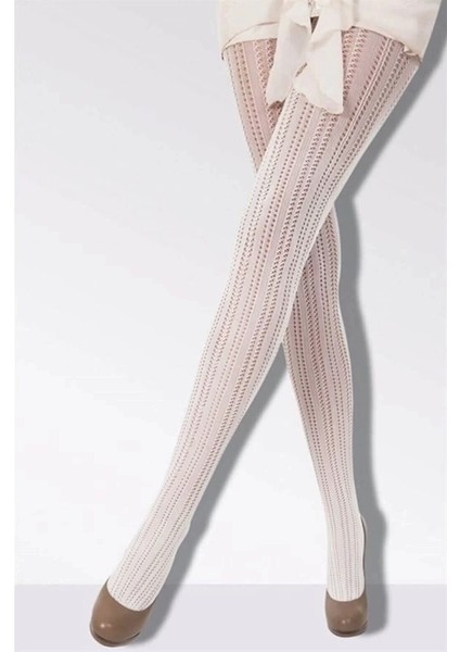 Daymod Martina Kadın File Desenli Külotlu Çorap