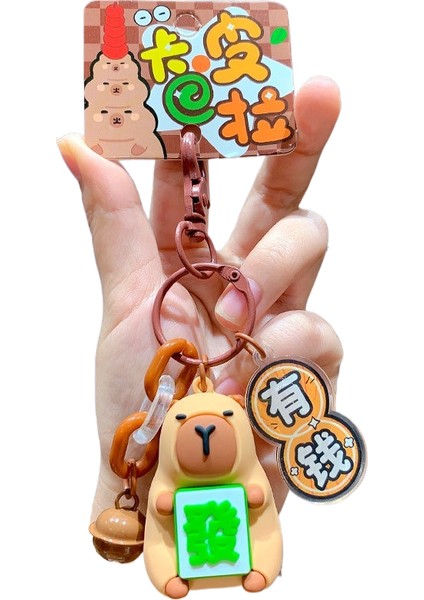 Karikatür Peluş Capi A Üfleme Kacıklar Anahtarlık Bebek Kolye Çift Anahtarlık Çekicilik Küçük Hediyeler (Yurt Dışından)