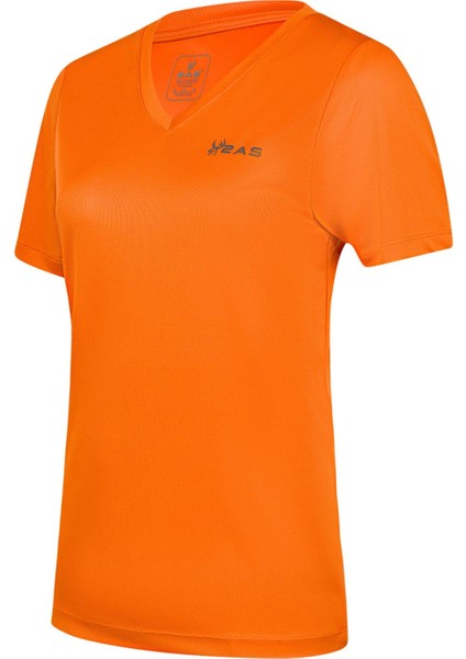 Freda V Yaka Kadın Tişört Turuncu fiyatları