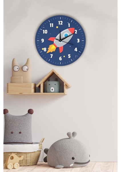 Dekoratif Çocuk Odası Duvar Saati 35X35CM fiyatları