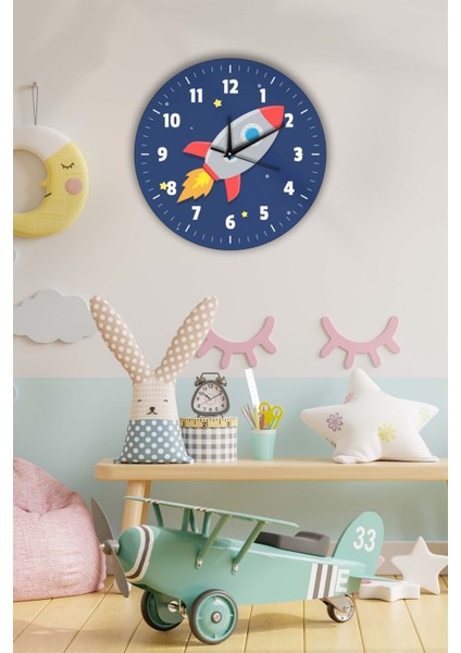Dekoratif Çocuk Odası Duvar Saati 35X35CM fırsatları