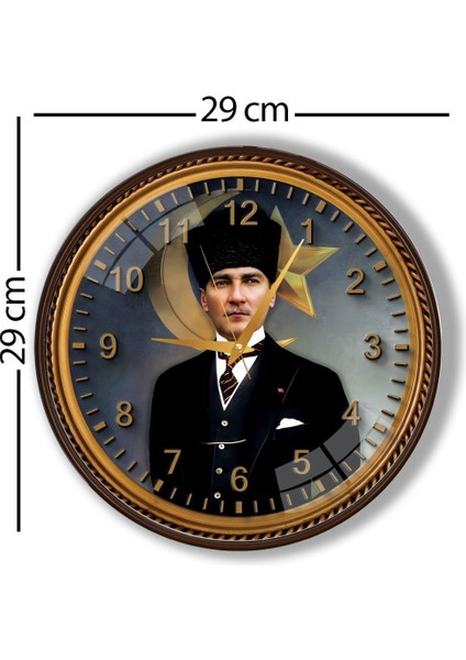 Atatürk Duvar Saati - 29 cm fırsatları
