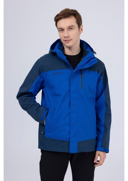 Elbruz Erkek 3 In 1 Ceket Mavi/Lacivert