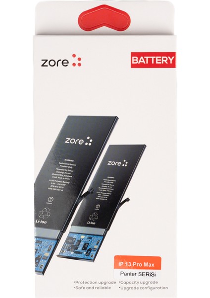 Apple iPhone 13 Pro Max Zore Panter Serisi Batarya