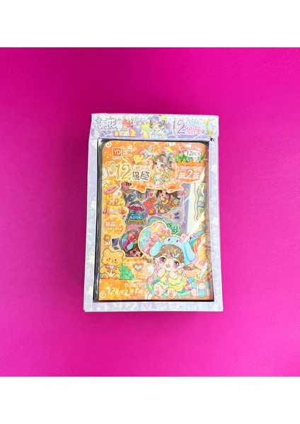 12'li Şeffaf Plastik Sevimli Kız Sticker fiyatları