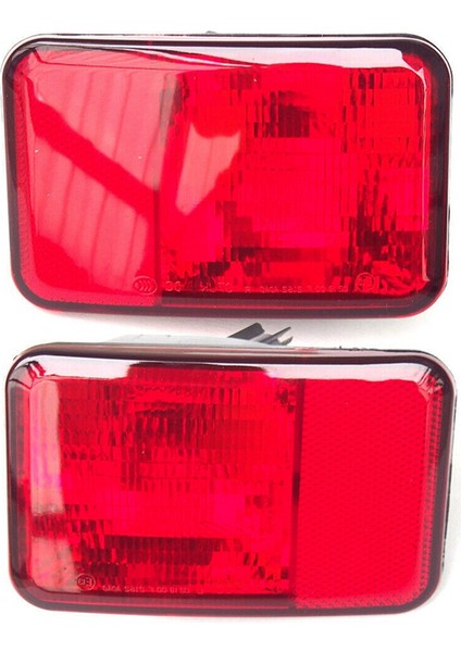 1 Çift Araba Arka Tampon Lambası Sis Lambası Arka Lambası 55078104AC 55078105AC Jeep Wrangler 2007-2018 Için (Yurt Dışından)