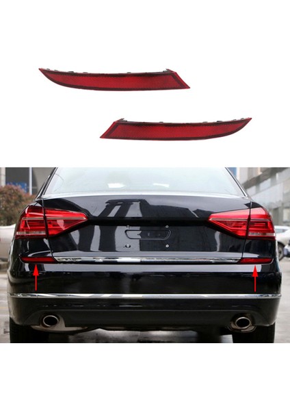Otomatik Arka Tampon Reflektör Uyarı Işığı Şerit Kapağı Çubuğu Passat 2016 -2018 56D945105 56D945106 (Yurt Dışından) fiyatları