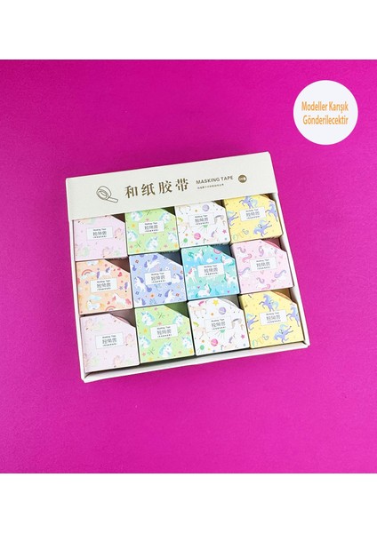 3'lü Unicorn Figürlü Kağıt Bant Seti fiyatları