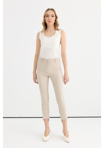 Paçası Fermuarlı Arkası Uzun Pantolon fiyatları