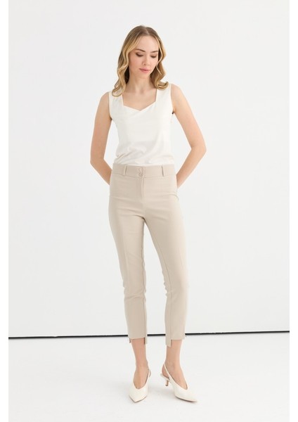 Paçası Fermuarlı Arkası Uzun Pantolon fırsatları