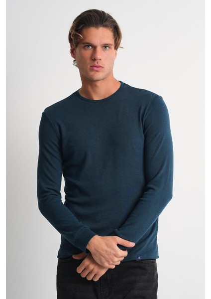 Alexandergardı Uzun Kollu Bisiklet Yaka Basic Sweatshirt