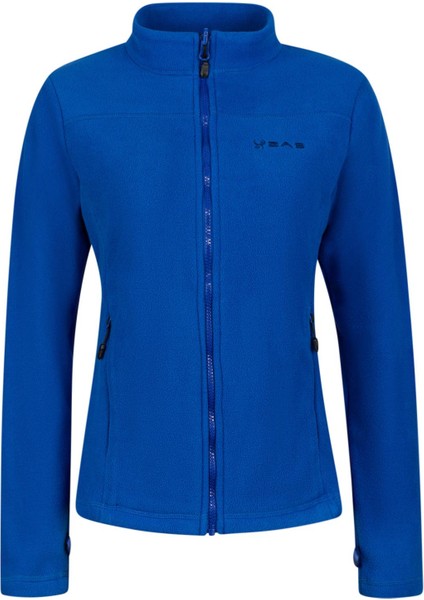 Cara Kadın Tam Fermuarlı Ince Polar Sweatshirt Mavi