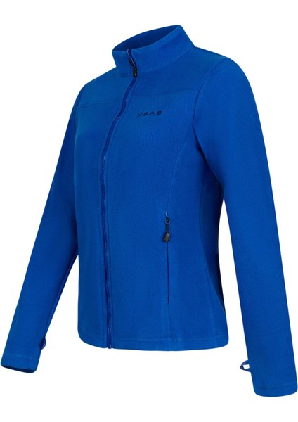 Cara Kadın Tam Fermuarlı Ince Polar Sweatshirt Mavi