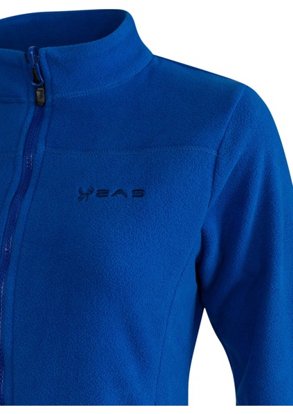 Cara Kadın Tam Fermuarlı Ince Polar Sweatshirt Mavi