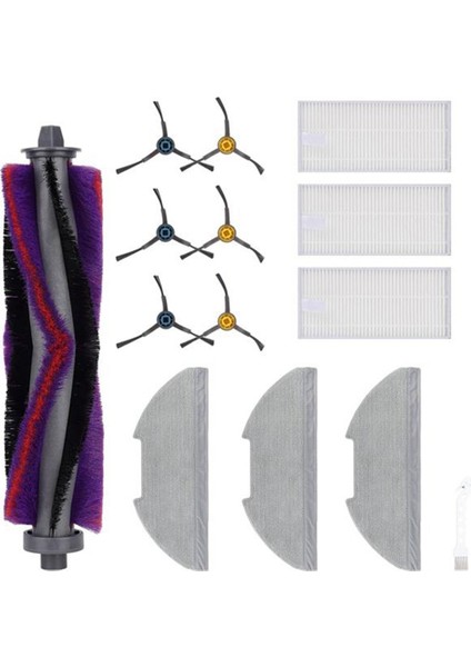 E10S / Obode A8 Eta Pro 624 Robot Süpürge Ana Yan Fırça Hepa Filtre Paspas Bezi Parçaları (Yurt Dışından)