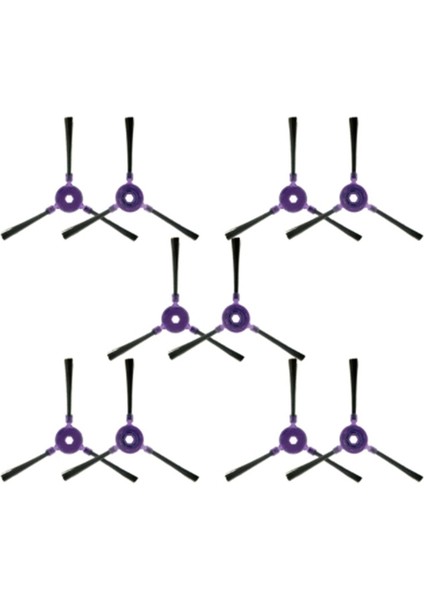 10 Adet VCR07 VCR08 MR09 Robot Süpürge Parçaları Bez Değiştirme Kiti Için Yan Fırça (Yurt Dışından)