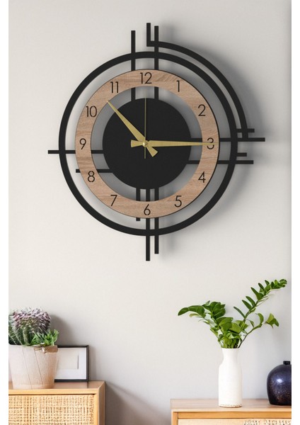 Şık ve Modern Duvar Saati - 51CM Büyük Boy, 3 Farklı Renk Seçeneği - Meşe fırsatları