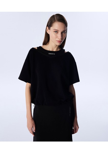 Çift Parça Görünümlü Sweatshırt TS1250091044001