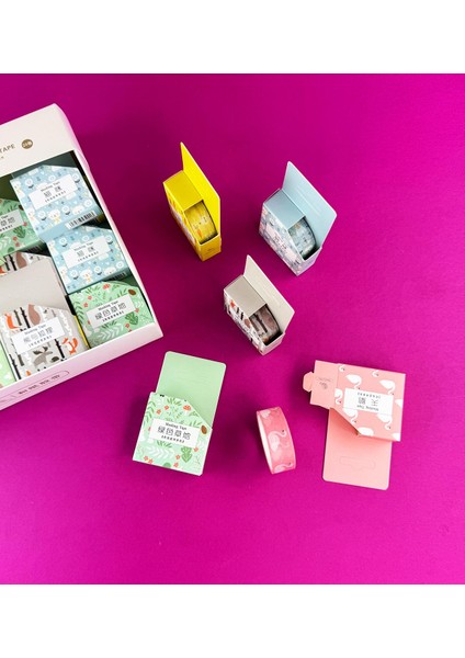 3'lü Hayvan Figürlü Kağıt Bant Seti