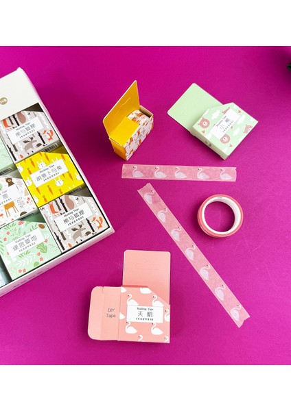 3'lü Hayvan Figürlü Kağıt Bant Seti fiyatları