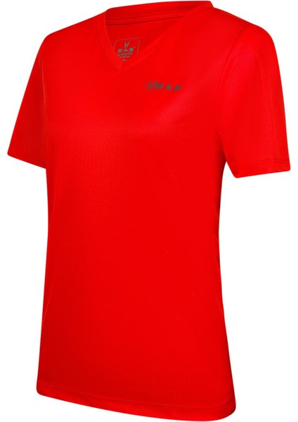 Freda V Yaka Kadın Tişört Kırmızı fiyatları