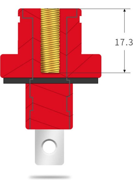 Adet 200A Tamamen Bakır Lityum Pil Direği Yüksek Akım Bakır Terminali Pil Konektörü Enerji Depolama Terminali(B) (Yurt Dışından) fiyatları