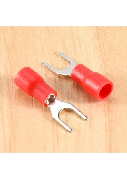 100 Adet 4mm Çatal Awg 22-16 Ön Izoleli Terminal Kablo Pabucu (Yurt Dışından) indirimleri