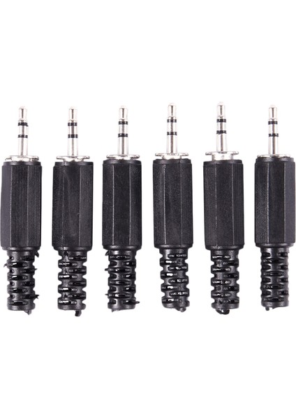 Adet 2.5mm Stereo Erkek Fiş Jakı Dıy Lehim Kulaklık Ses Konektörü (Yurt Dışından)