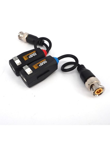 5 Çift 8mp Bnc Video Balun Konnektörü Iletim Bükümlü Çift Verici Cctv Kablosu Hd 8mp Ahd/cvı/tvı Kamerayı (Yurt Dışından)