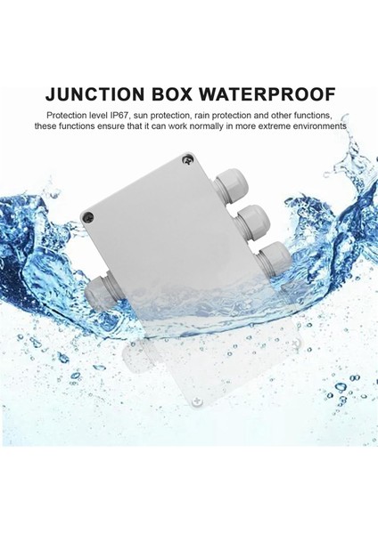 IP66 Su Geçirmez Bağlantı Kutusu 2 Giriş 4 Çıkış Su Geçirmez Elektrik Kutusu Çap 4-8 mm Kablo Için (Yurt Dışından) fırsatları