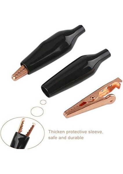 20 Adet Bakır Timsah Elektrikli Klips Yumuşak Yalıtımlı Kapak Elektrik Testi Timsah Klips Timsah Jumper Elektrikli Test Klipsleri (Yurt Dışından) modelleri