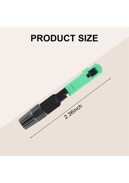 10 Adet Sc/apc Fiber Optik Konektör Gömülü Tek Modlu Bileşen Fiber Optik Hızlı Bağlantı-Siyah + Yeşil (Yurt Dışından)