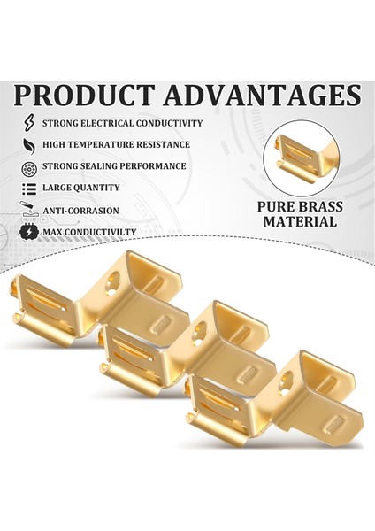 25 Adet Piggyback Spade Konnektörleri Sandalye Terminali Hızlı Bağlantı Kesme Elektrik 3 Yollu Adaptör (Yurt Dışından) fırsatları