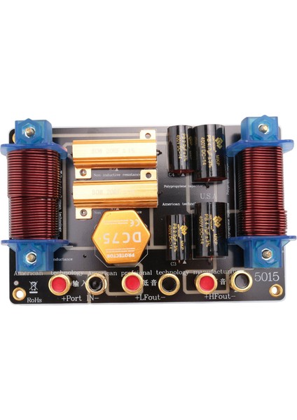 1100W Ses Frekans Bölücü Iki Yönlü Hoparlör Crossover 12 15 Inç Sahne Performansı Yüksek Güç Frekans Bölücü (Yurt Dışından)