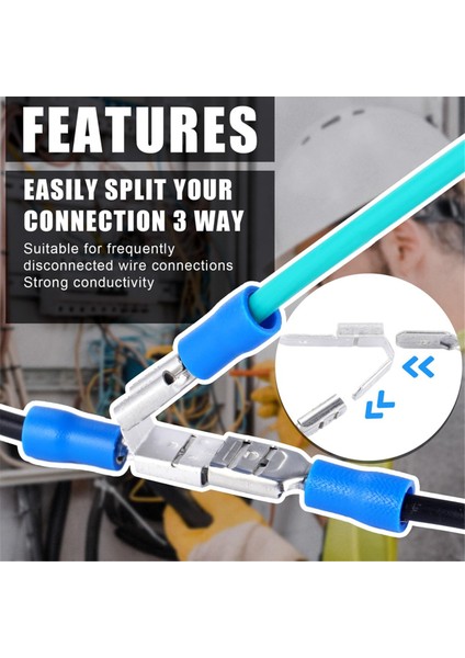 25 Adet Çift Piggyback Spade Konnektörleri, Dişi Erkek Hızlı Bağlantı Piggyback Spade Sıkma Terminalleri Çeşitlilik Kiti (Yurt Dışından) fırsatları