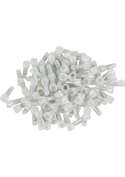 100 Adet Naylon Kapalı Uç Kapağı Yalıtımlı Konnektörler Tel Sıkma Terminali 16-14 Awg (Yurt Dışından)