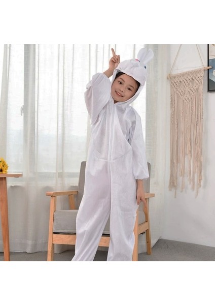 Çocuk Tavşan Kostümü Beyaz Renk 2-3 Yaş 80 cm modelleri