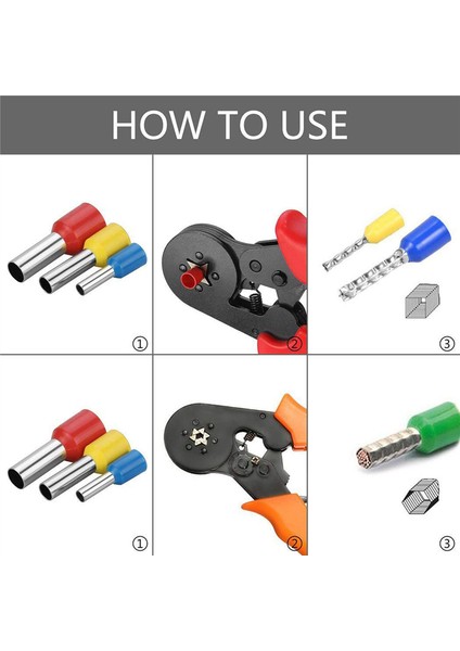 Tel Ferüller Konnektör Terminalleri Kiti 1200 Adet Çeşitli Ferül Tel Konnektör Kiti Izoleli Kablo Pim Ucu (Yurt Dışından) modelleri
