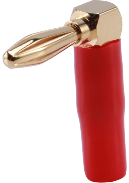 [4 Paket] Hi-End Bakır Dik Açı/90 Derece Vida Tipi Banana Fiş / Hoparlör Kablosu Konektörü [banana De L] (Yurt Dışından) fırsatları