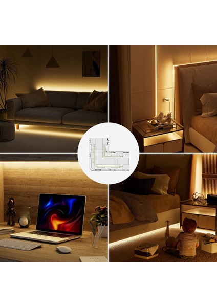 8mm Cob Konektörü 8 Adet L Şekilli/köşe Konektörü, Cob LED Şerit Işıklar Için 2 Adet Boşluksuz Konektörler, 10MM Bant Işıkları Için Değil (Yurt Dışından) indirimleri